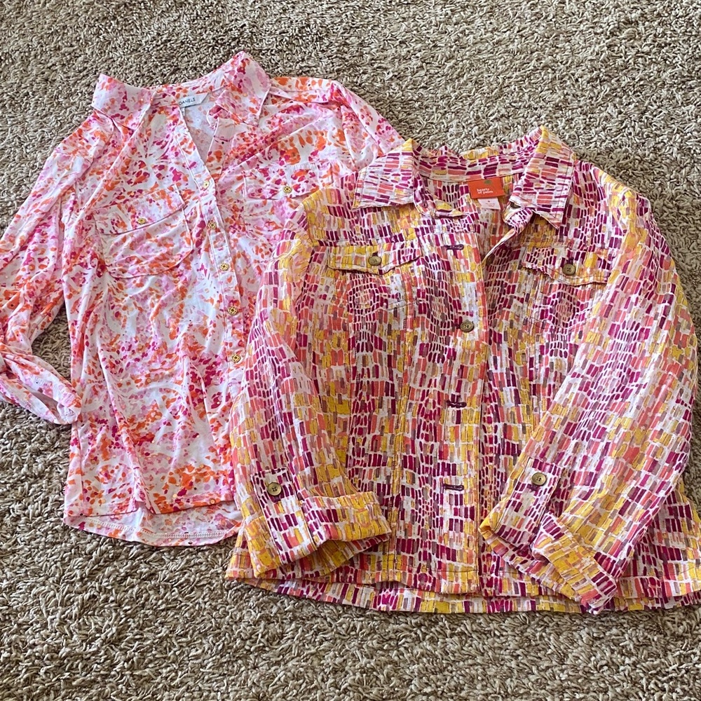 😎Colorful Patterned Womems Tops🌸